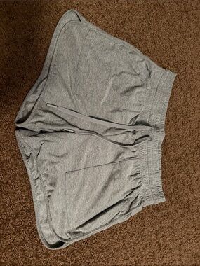 Athletic Works Light Gray Elastic Waist Lounge Shorts